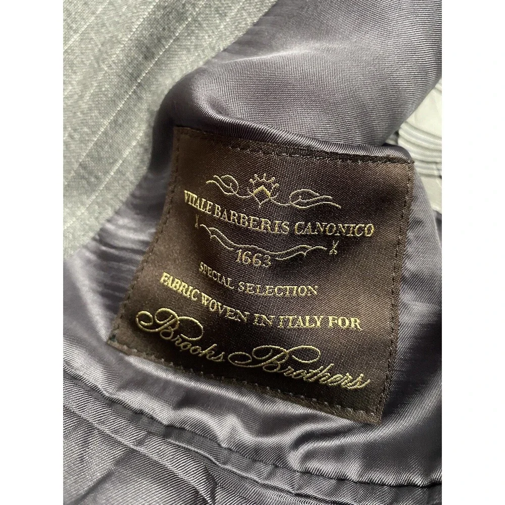 Brooks Brothers Blazer Suit Coat Mens 1818 Regent Vitale Barberis Wool Italy 44R